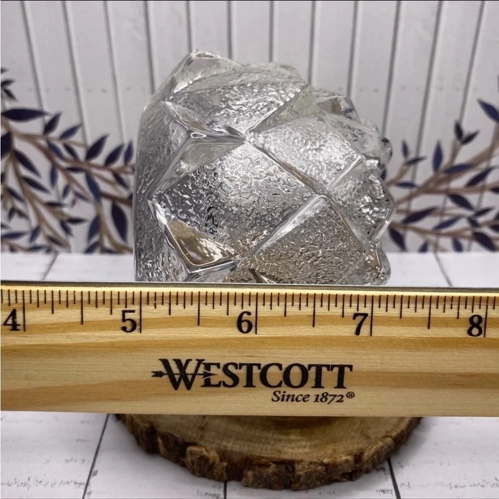 ORREFORS Sweden Crystal Nimbus Firefly Artichoke Tea Light Votive Candleholder
